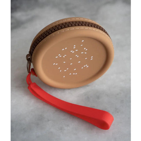 Burger Zipper Coin Pouch