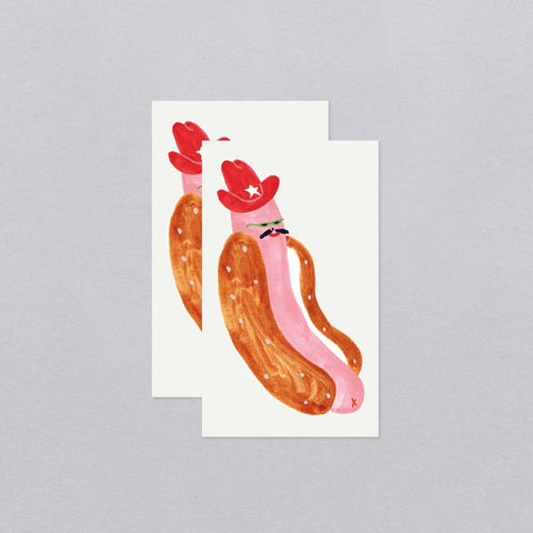Cowboy Hot Dog Tattoos