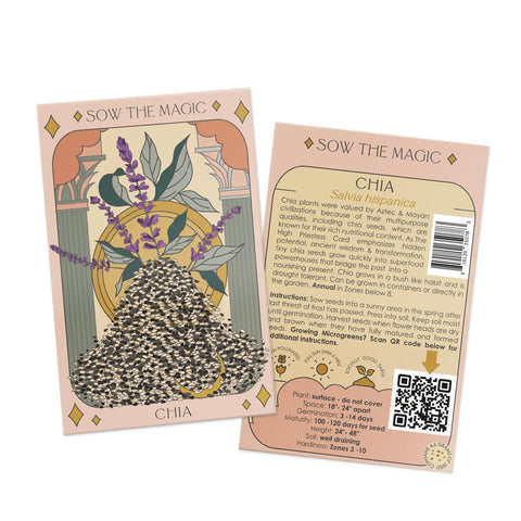 Chia Tarot Seed Packet