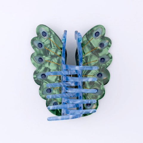 Peacock Hair Claw