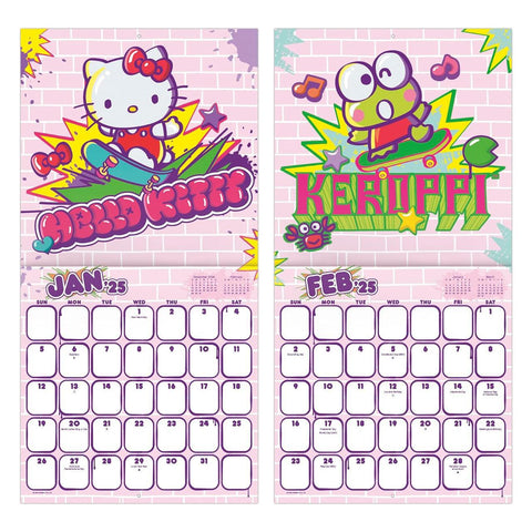 Hello Kitty + Friends 2025 Wall Calendar