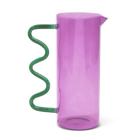 Purple Squiggle Pitcher