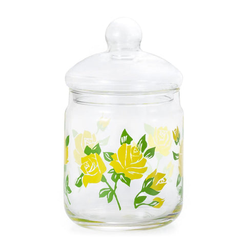 Retro Glass Jar, Rose
