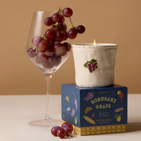 Bordeaux Grape Bistro Candle