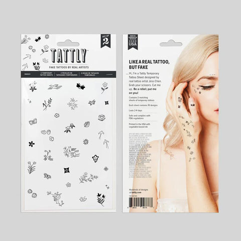 Tiny Nature Tattoo Sheets