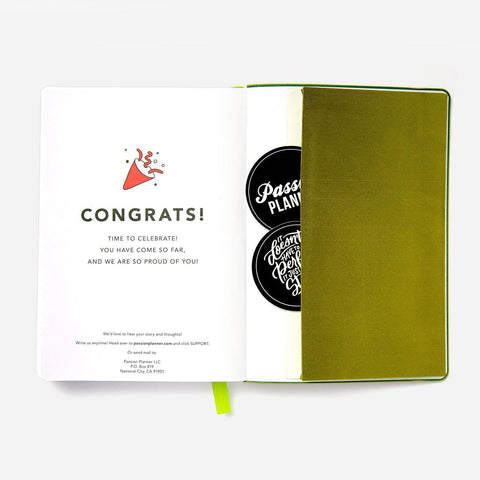 Moss Green Daily Undated Planner