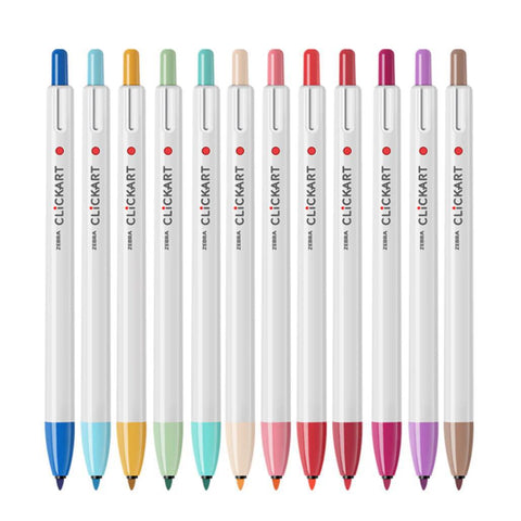 CLiCKART Marker Pen Set, Light Colors