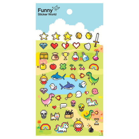 Video Game Party Stickers