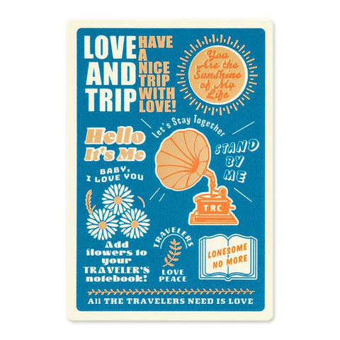 TRAVELER'S notebook, Passport Size, LOVE AND TRIP Plastic Sheet