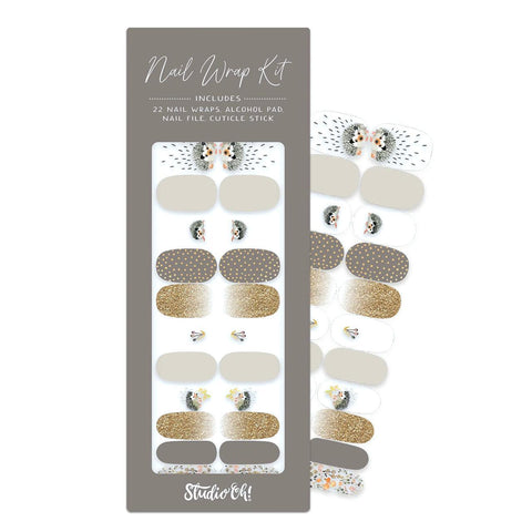 Hedgehogs Mani Nail Wrap Kit
