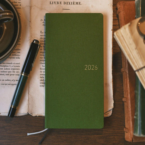 Antique Green Hobonichi Techo Weeks 2026 Planner