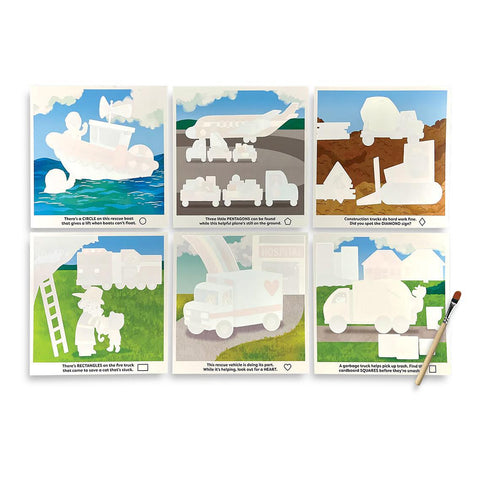 Helpful Vehicles Water Amaze Reveal Boards