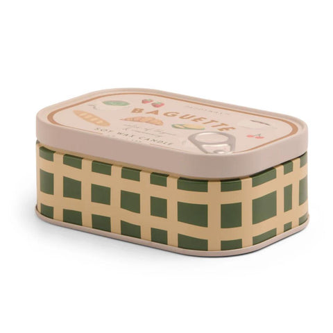 French Baguette Bistro Tin Candle