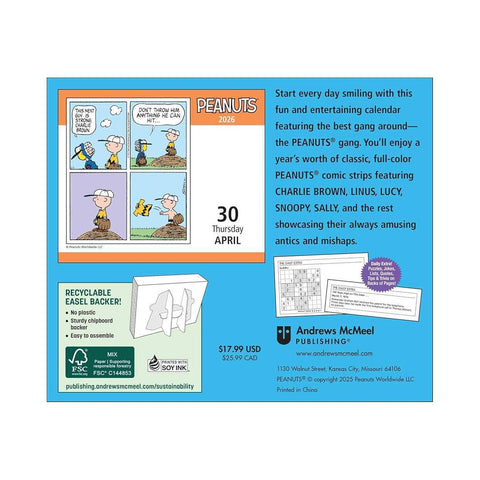 Peanuts 2026 Day-to-Day Calendar