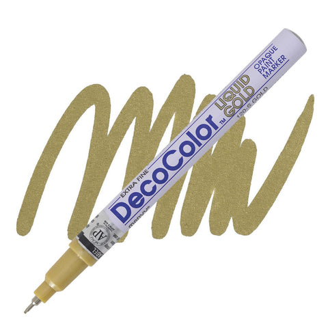 DecoColor Metallic Paint Markers, Extra-Fine