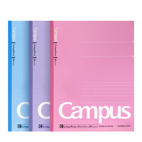 Campus College Ruled Notebooks, Pack of 3