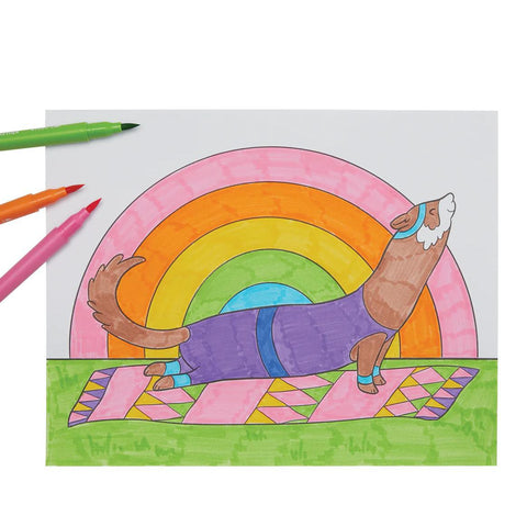 Work + Play Every Day Color-in' Book