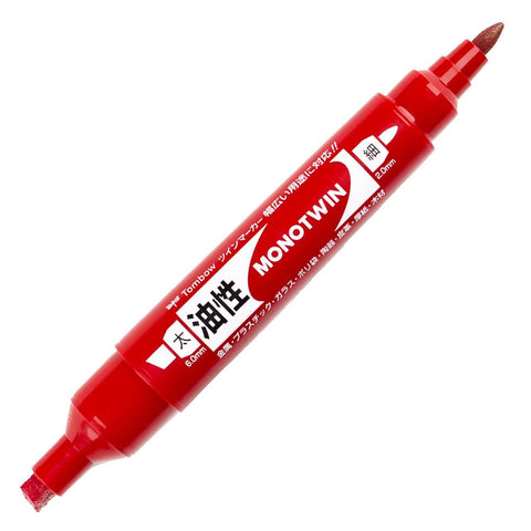 MONO Twin Bold Permanent Marker, Red