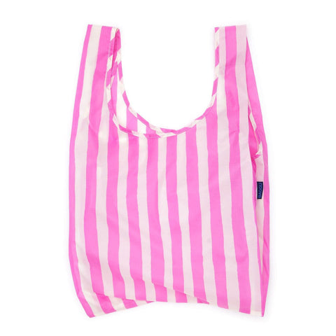 Standard Reusable Tote: Pink Painted Stripe