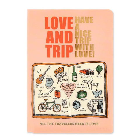 TRAVELER'S notebook, Passport Size, LOVE AND TRIP Clear Folder