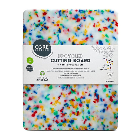 Upcycled Plastic Confetti Cutting Boards