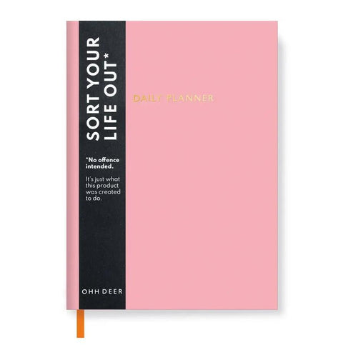 Soft Pink Undated Daily Planner