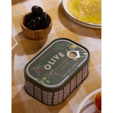 Olive Bistro Tin Candle