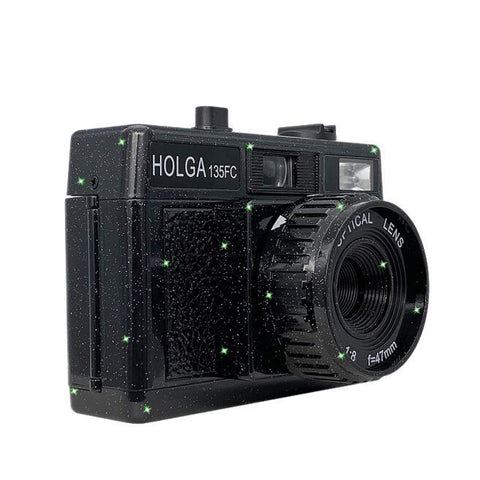 Black Sparkle Holga 135FC 35mm Film Camera