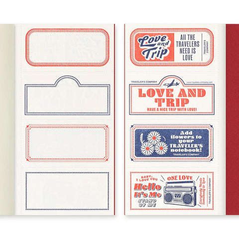 TRAVELER'S notebook, Regular Size, LOVE AND TRIP Refill