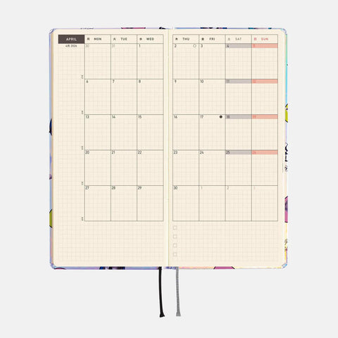 Candy Stripper: Random Dog & Cat (Aurora) Hobonichi Techo Weeks 2026 Planner