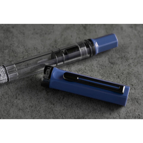 TWSBI Eco Fountain Pen, Slate Blue + Onyx Trim