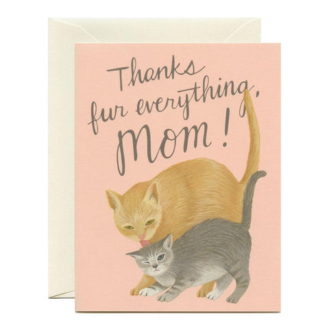 Mama Cat + Kitten Card