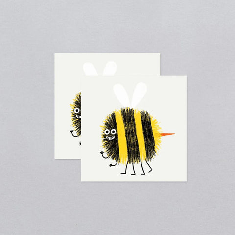 Smiley Bee Tattoos