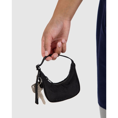 Crescent Bag Charm: Black