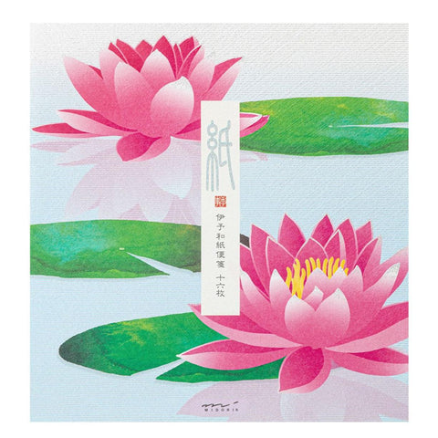 Water Lily Reflection Square Letter Pad