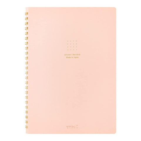 Color Dot Grid Ring Notebooks