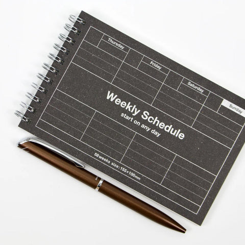 Undated Weekly Schedule
