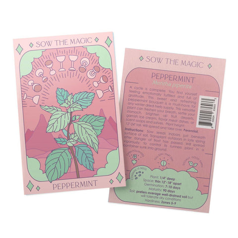Peppermint Tarot Seed Packet