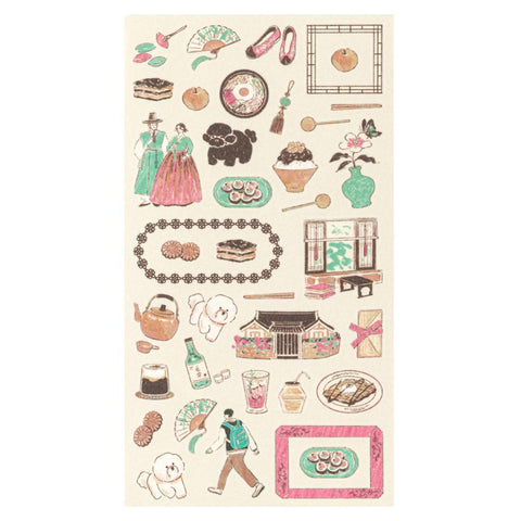 Korean Motifs Sticker Sheet