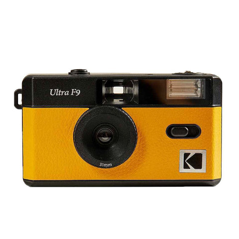 Kodak Ultra F9 35mm Film Camera with Flash, Yellow