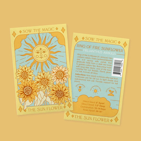The Sunflower (Ring of Fire) Tarot Seed Packet