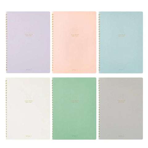Color Dot Grid Ring Notebooks