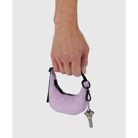 Crescent Bag Charm: Dusty Pink
