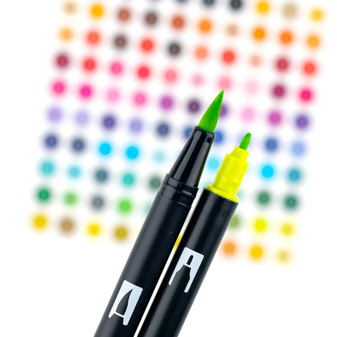 Bright Dual Brush Pens, Set of 10