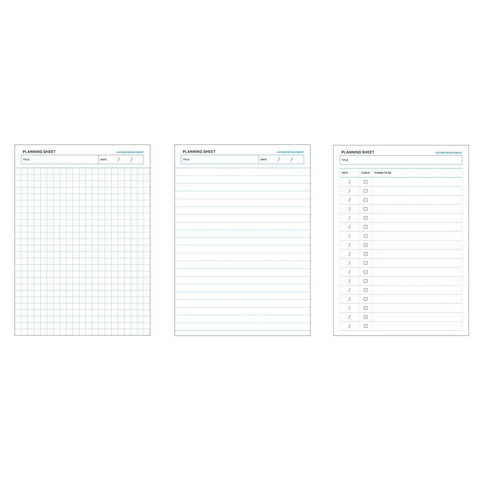 A6 Planning Sheet Pads