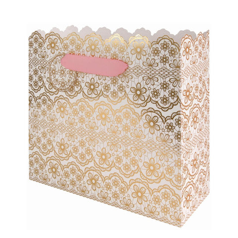 Gilded Lace Gift Bag