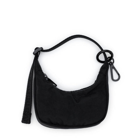 Crescent Bag Charm: Black