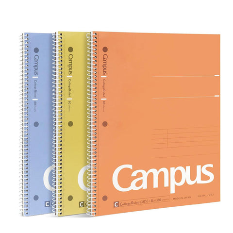 Campus College-Ruled Spiral Notebooks, Fresh Colors