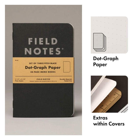 Pitch Black Field Notes, Dot Graph