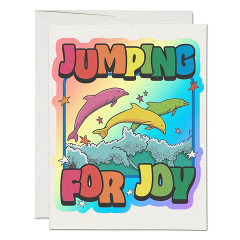 Jumping Dolphins Card